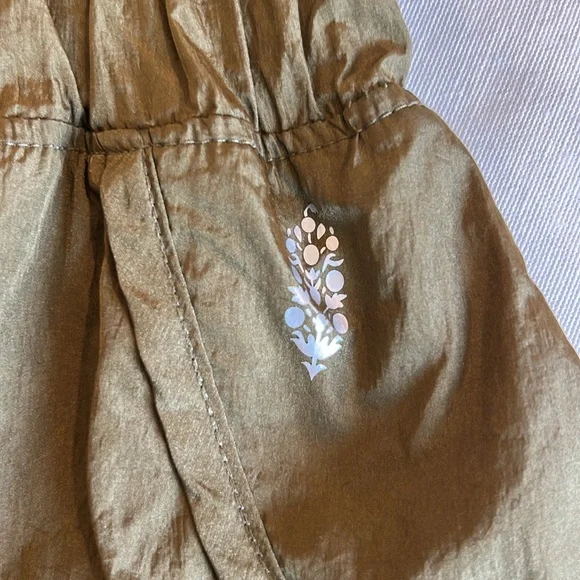 FP Movement Green High Waist Silky Shorts - Picture 6 of 6